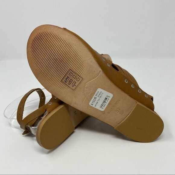 NEW Free People Belize Strappy Sandal Tan 37 - Picture 8 of 10
